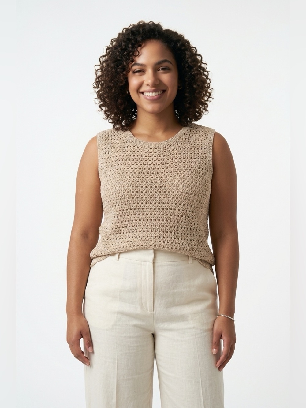 Handknit vest